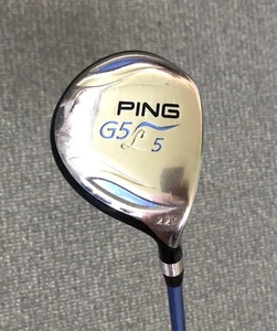Ping G5 L5 Ladies' 22* RH 5-Wood, L-Flex Ping graphite shaft, Lamkin Mid Grip - Picture 1 of 14