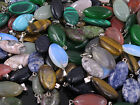 wholesale 100PCS natural stone pendants water drop pendant Charms for Necklaces