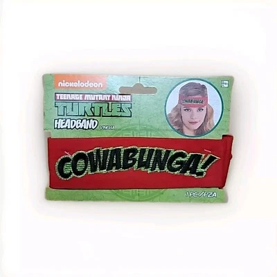 Diadema Nickelodeon Teenage Mutant Ninja Turtles Vincha "¡cowabunga!" 14+ Rojo  Foto 1 de 3