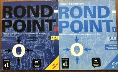Learn French! Rond Point 1, Livre de l'eleve / CD & Cahier d’exercices / CD - Image 1 of 4