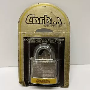 Vintage CORBIN Cabinet Lock Co. Padlock New Old Stock - Picture 1 of 6