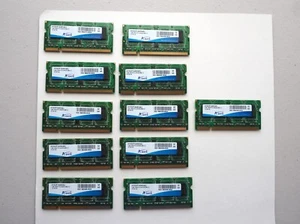 Lot of 11 ADATA 1GB 1RX8 PC2-6400S-666-12 DDR2 800MHz HYOVF1A0834ZJ - Picture 1 of 10
