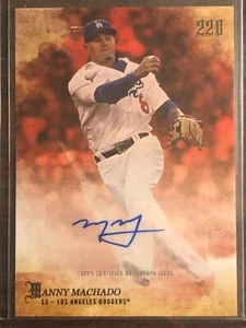 2018 Topps X Bryce Harper #4B-A Manny Machado Los Angeles Dodgers AUTO AUTOGRAPH - Picture 1 of 2