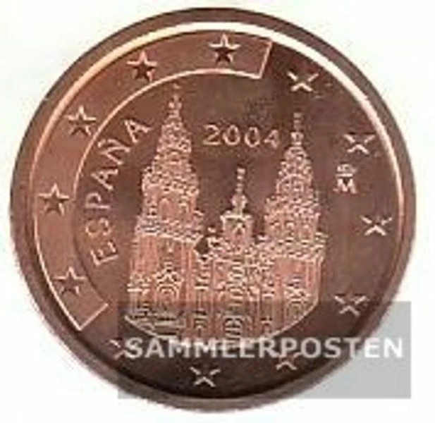 Spain e 3 2004 brillant uncirculated (BU) 2004 Kursmünze 5 cent - Image 1 of 1
