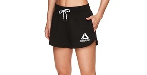 Women's Reebok Equity Graphic Athletic Shorts, 3.5" Inseam: XL-XXL-XXXL - Picture 1 of 15
