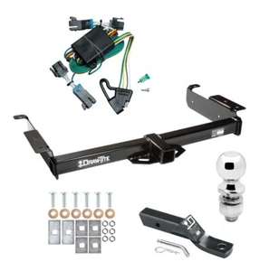 Trailer Tow Hitch For 00-02 Chevrolet Express GMC Savana Van PKG Wiring 2" Ball - Picture 1 of 6