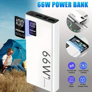 66W 20000mAh PD Fast Charging Power Bank Portable Charger Battery Pack Charger - Picture 1 of 16
