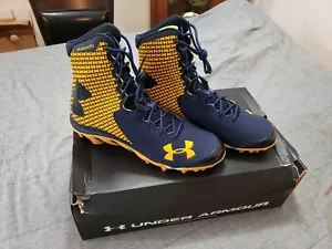 Under Armour Team Spine Brawler MC Football Cleats Navy Mens 15 - Picture 1 of 6