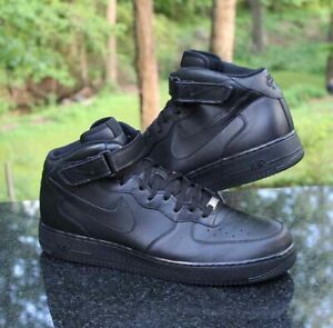 Nike Air Force 1 Mid 07 Black For Sale Ebay