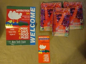 Woodstock 94 Ticket & Guide 1994 Full Color Program Concert Memorabilia - Rare - Picture 1 of 9