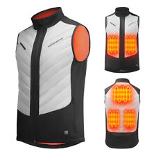 ROCKBROS WinterCycling Electric Heated Vest USB Jacket Thermal Coat Washable Men