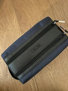 DIOR Beauty Logo NAVY BLUE DOPP KIT BAG