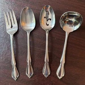 VTG Oneida CHATEAU - Stainless Flatware 4 pc Serving/Hostess Set - Picture 1 of 7