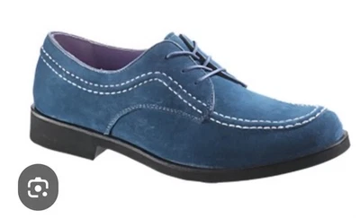 Black Fri $ Vintage Suede Forever Teal Womens Hushpuppies Loafers Oxfords Sz 6.5 - Image 1 of 4