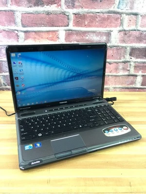 Toshiba Satellite A665 Retro Gaming Laptop i3 M-350 2.27GHz 4GB RAM (Windows 7) - Image 1 of 4