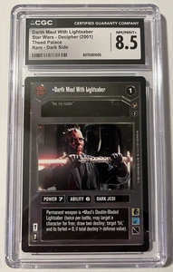 Star Wars CCG - Theed Palace - Darth Maul With Lightsaber - CGC NM/ Mint+ 8.5 - Picture 1 of 4