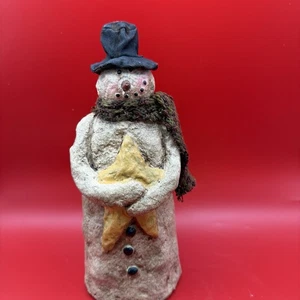 Vintage Snowman Holding A Star  - Picture 1 of 7