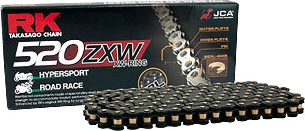 RK 520 ZXW Premium High Performance XW-Seal Chain 150 Links Black - Imagem 1 de 1