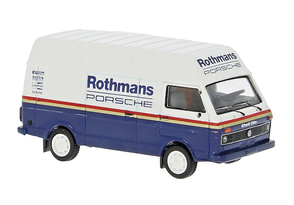 Brekina 34953 VW LT Furgone Alto, 1975, Rothmans-Porsche, HO, Nuovo 2025 - Immagine 1 di 1