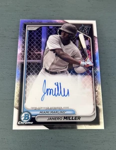 2024 Bowman Chrome - Prospect Autographs Janero Miller #CPA-JM (AU, RC) - Bild 1 von 2