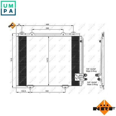 CONDENSER AIR CONDITIONING 35228 FOR MERCEDES-BENZ E-CLASS/Platform/Chassis 2.3L - Image 1 of 4