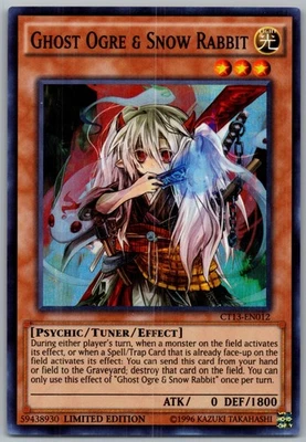 Limited Ghost Ogre & Snow Rabbit Super Rare CT13-EN012 NM - Image 1 of 2