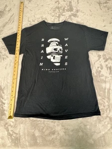 Chomp Shirt Mens Medium Black Faded Skull Graphic Distressed Short Sleeve - Picture 1 of 5
