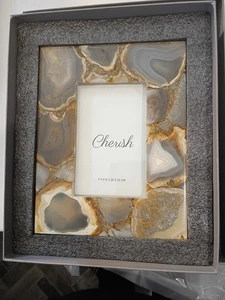 Marco de fotos, arte memorable de piedras preciosas de color natural (2 tamaños) - Imagen 1 de 3