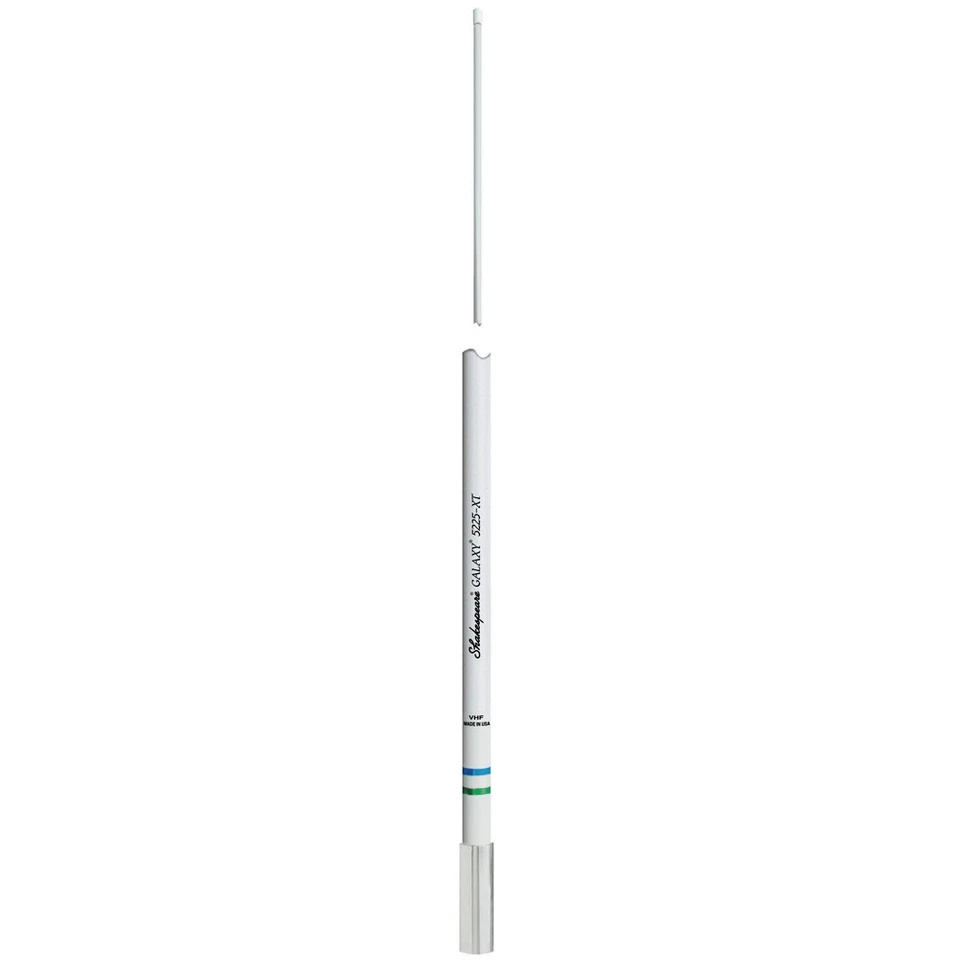 ANTENA SHAKESPEARE 5225-XT 8' VHF GALAXY 6DB GANANCIA LONGITUD REDUCIDA Foto 1 de 1