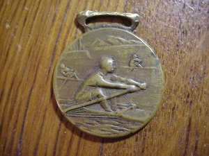 MEDALLA PREMIO FOB bronce remado años 1900 - Imagen 1 de 2