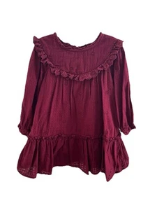 Cat & Jack • Long Sleeve Dress • Sz 5t • Burgundy - Picture 1 of 6