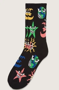 Vans Off The Wall Skate Clay Crew Cartoon Star Earth Socken Größe Herren 9-13 NEU - Bild 1 von 5