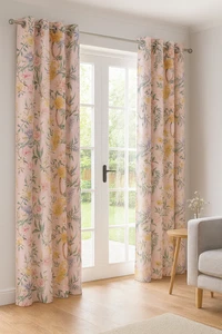 Pink Emporium Blackout Eyelet Curtains – 117W x 137D cm (46" x 54") – Pair - Picture 1 of 1
