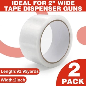 Klarsichtkarton Verpackung Dichtband Schwerlast Kleberollen Karton 2 x 90 - Bild 1 von 7