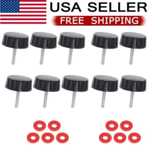 10PC- Universal Fishing Reel Handle Screw Caps & Gaskets For Spinning Reel Crank - Picture 1 of 10
