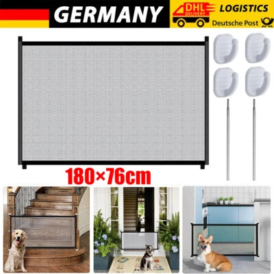 Treppenschutzgitter Türschutzgitter Türgitter Treppen Absperrgitter ohne Bohren - Bild 1 von 4