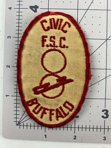 Vintage Civic F.S.C. Figure Skating Club, Buffalo NY, Rare Ice Skating Patch - Picture 1 of 2