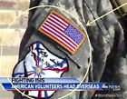 Seen On Abc News Christian-Militia American Volunteer Ssi Dwekh Nawsha + Us Flag