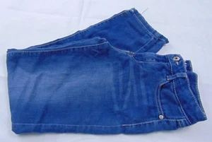 Z Cavaricci Girl's Dark Distressed Wash Stretch Adjustable Skinny Jeans Size 14 - Picture 1 of 4