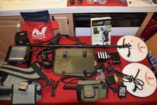 Minelab GPX 4500 metal detector, with Mono, DD Commander coils Pro Sonic & More