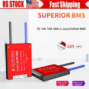 Daly BMS 3S-16S 10A-60A Li-ion LiFePo4 Battery Protection Board w/Balance Lot US - Picture 1 of 21
