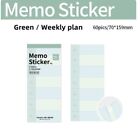 PP Blank Line Weekly Plan Check List Self Adhesive Note Pad  Student