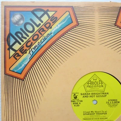 SARAH BRIGHTMAN HOT GOSSIP mint minus I LOST MY HEART TO A STARSHIP TROOPER GL58 - Image 1 of 4