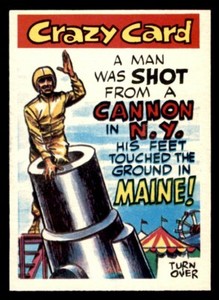 1961 Topps Crazy Cards #6 A Man Was Shoot... NM