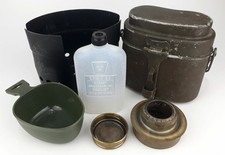 Polish military aluminium canteen M 23/31 - mess kit with Swedish heater and cup