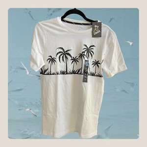 NEW Art Class Boy's White Summer Beach Palm Tree Print Graphic T-Shirt Size XL - Picture 1 of 4