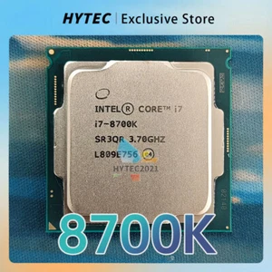 Intel Core I7-8700K SR3QR 3.7GHz 6Cores 12T 12MB 95W LGA1151 CPU Processor - Picture 1 of 3