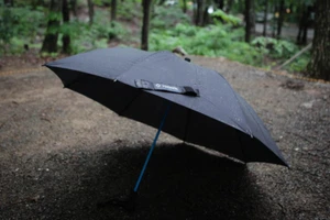Helinox Umbrella One 224g / 7.9oz Light high strength - Black / Coyote tan / Red - Picture 1 of 15