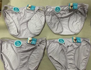 4 pairs VANITY FAIR String Bikini ILLUMINATION 18108 Panty LILAC Sz- 8 /XL - Picture 1 of 6