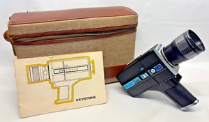 KEYSTONE 840  VINTAGE MOVIE FILM CAMERA - PARTS ONLY - (Runs & Focuses) - Picture 1 of 20